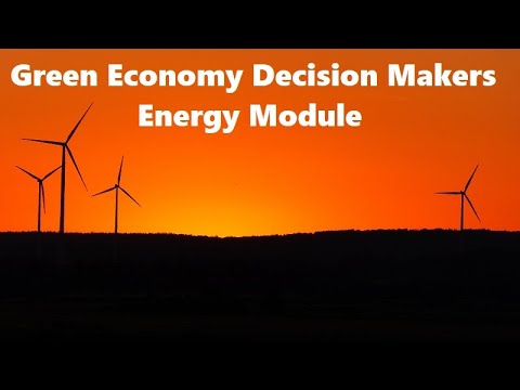 Green Economy Decision Makers - ENERGY MODULE